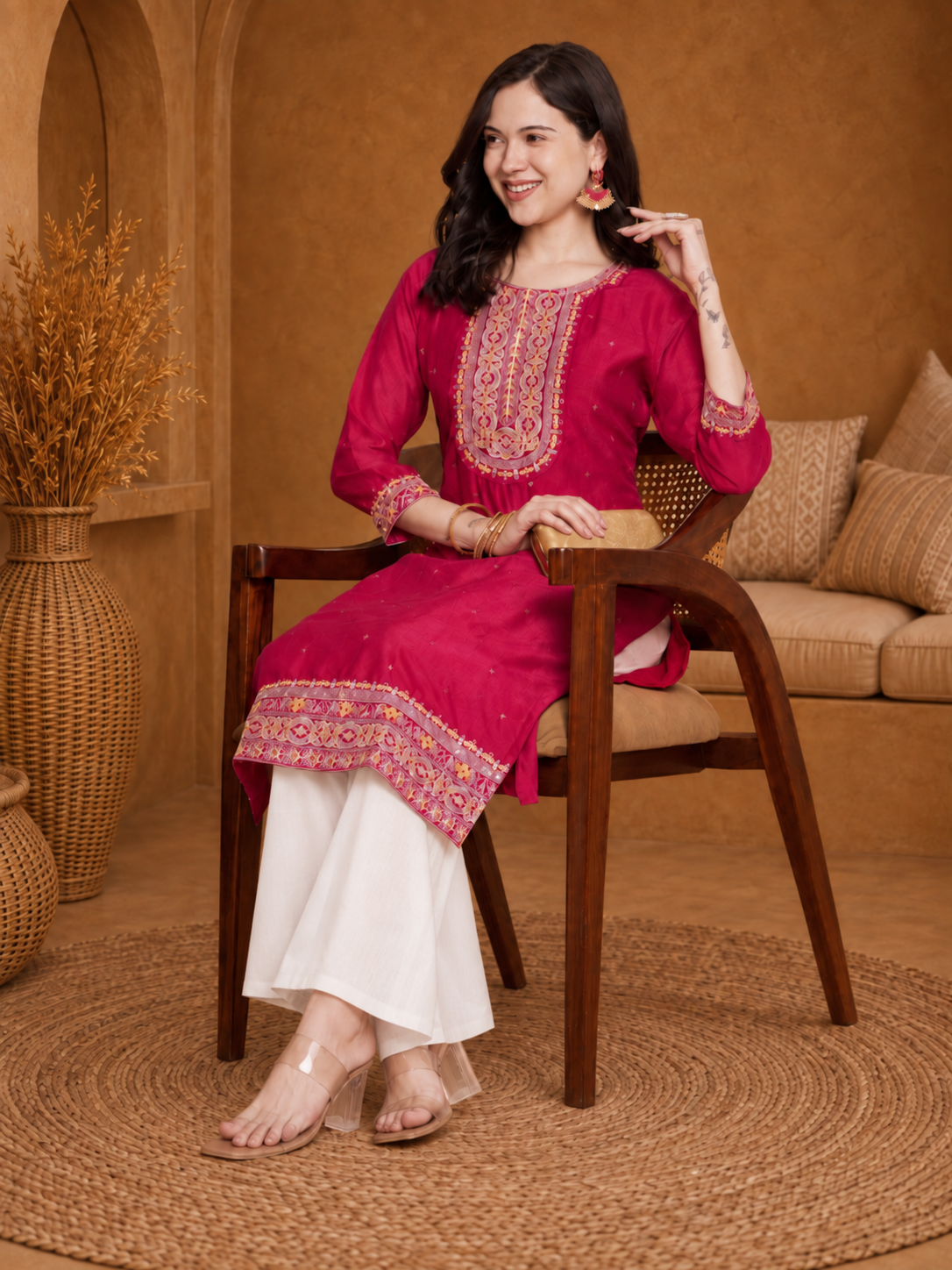 Rani-Beam-Premium-Embroidery Kurta